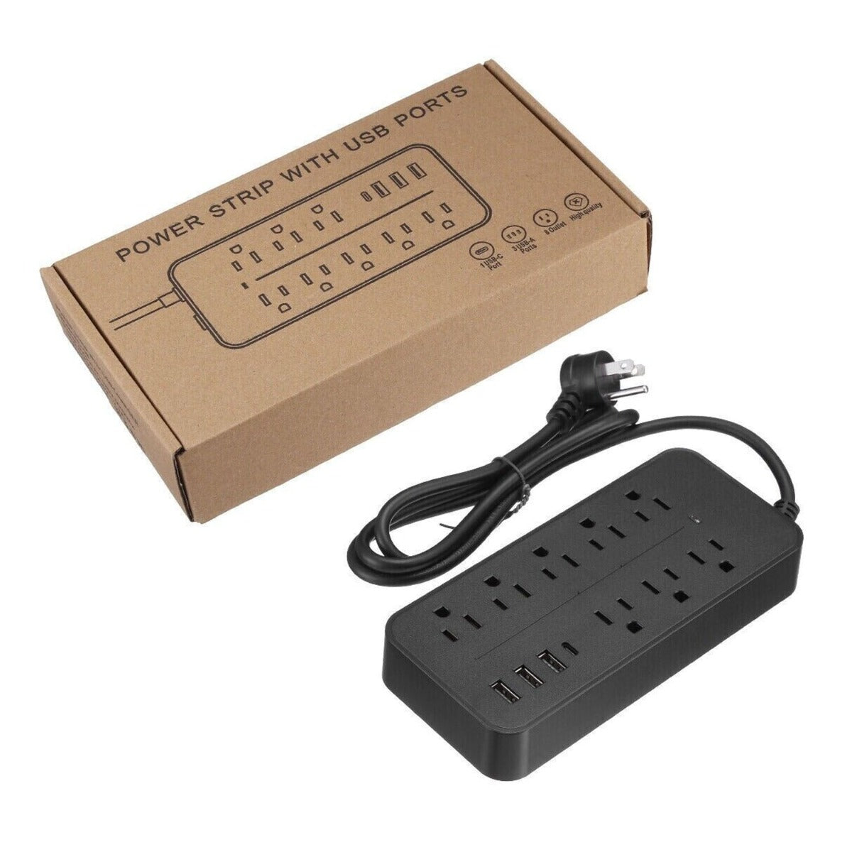 USB Surge Protector Power Strip