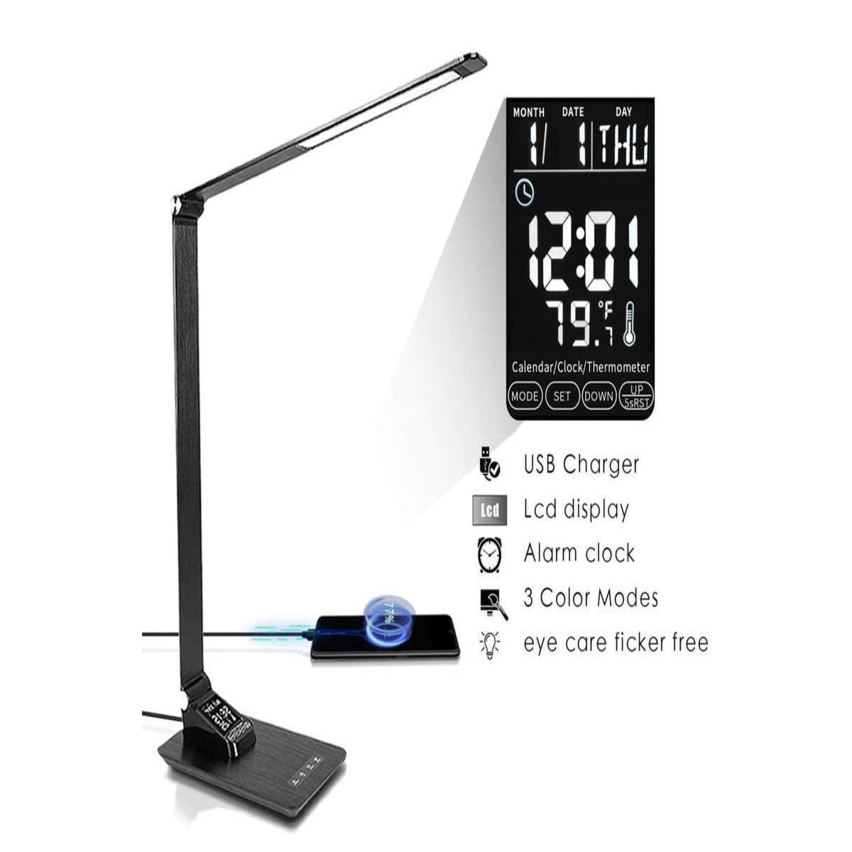 LED Desk Lamp with USB Charging Port