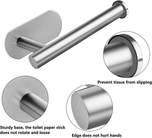 Self-Adhesive Stainless Steel Toilet Paper Roll Holder