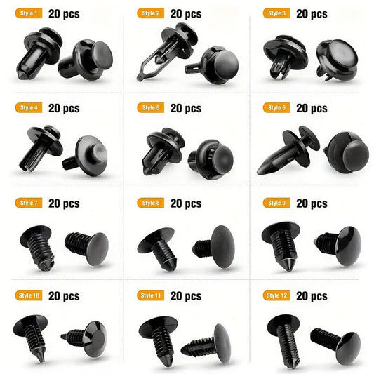 Car Bumper Retainer Clips Plastic Rivets Fasteners