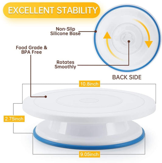 11 Inch Rotating Cake Turntable