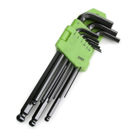 9-Piece Long-Arm Ball End Hex Key Set