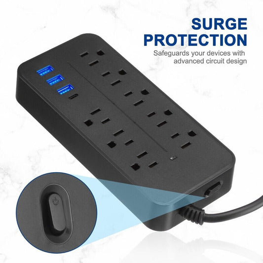 USB Surge Protector Power Strip