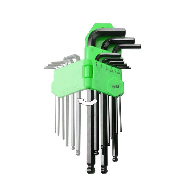 9-Piece Long-Arm Ball End Hex Key Set
