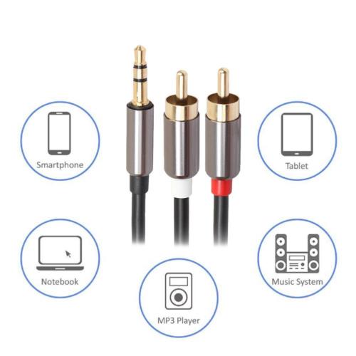 2 AV to 3.5 mm AUX Cable - 3 Meter
