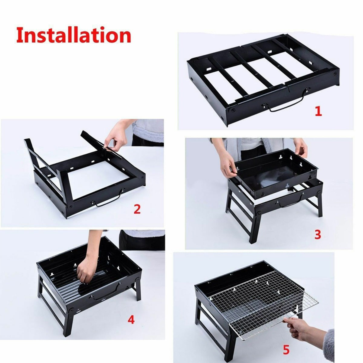Portable BBQ Barbecue Grill Set