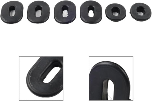 6Pcs Motorbike Oval Round Single Side Cover