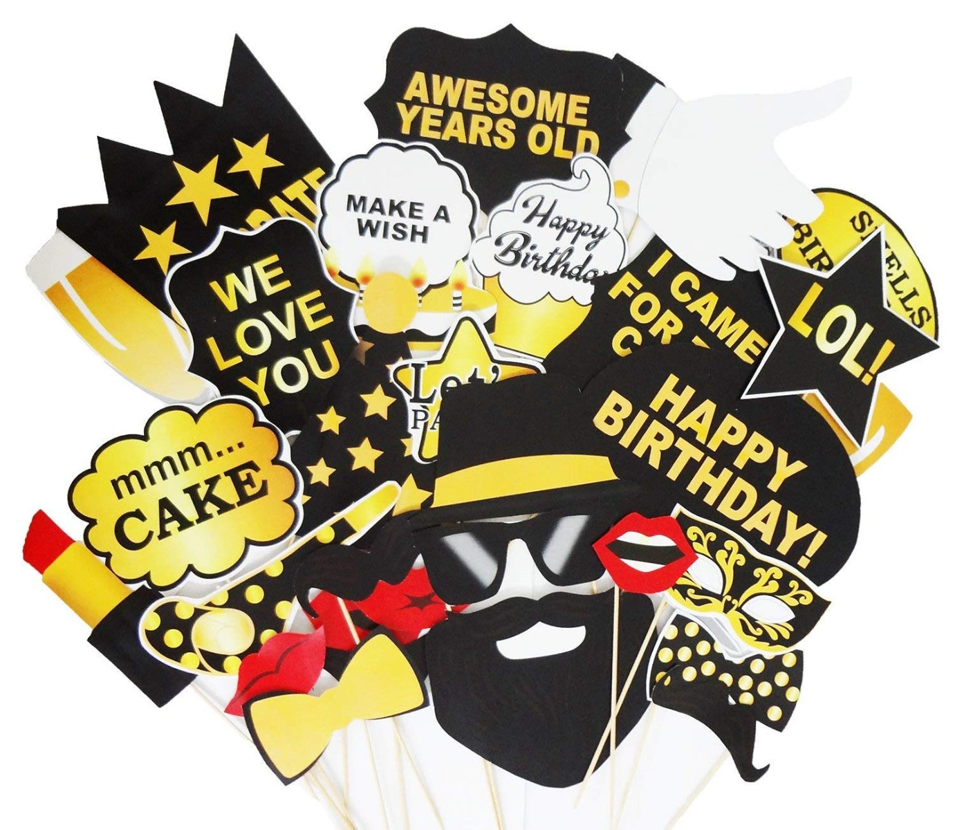 Birthday Party Props Funny Crown 21PCS