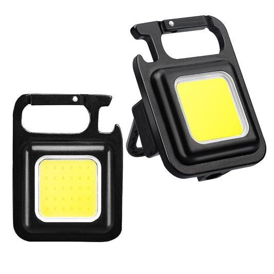 1000 Lumens Mini COB Keychain Flashlight Rechargeable Magnetic Work Light