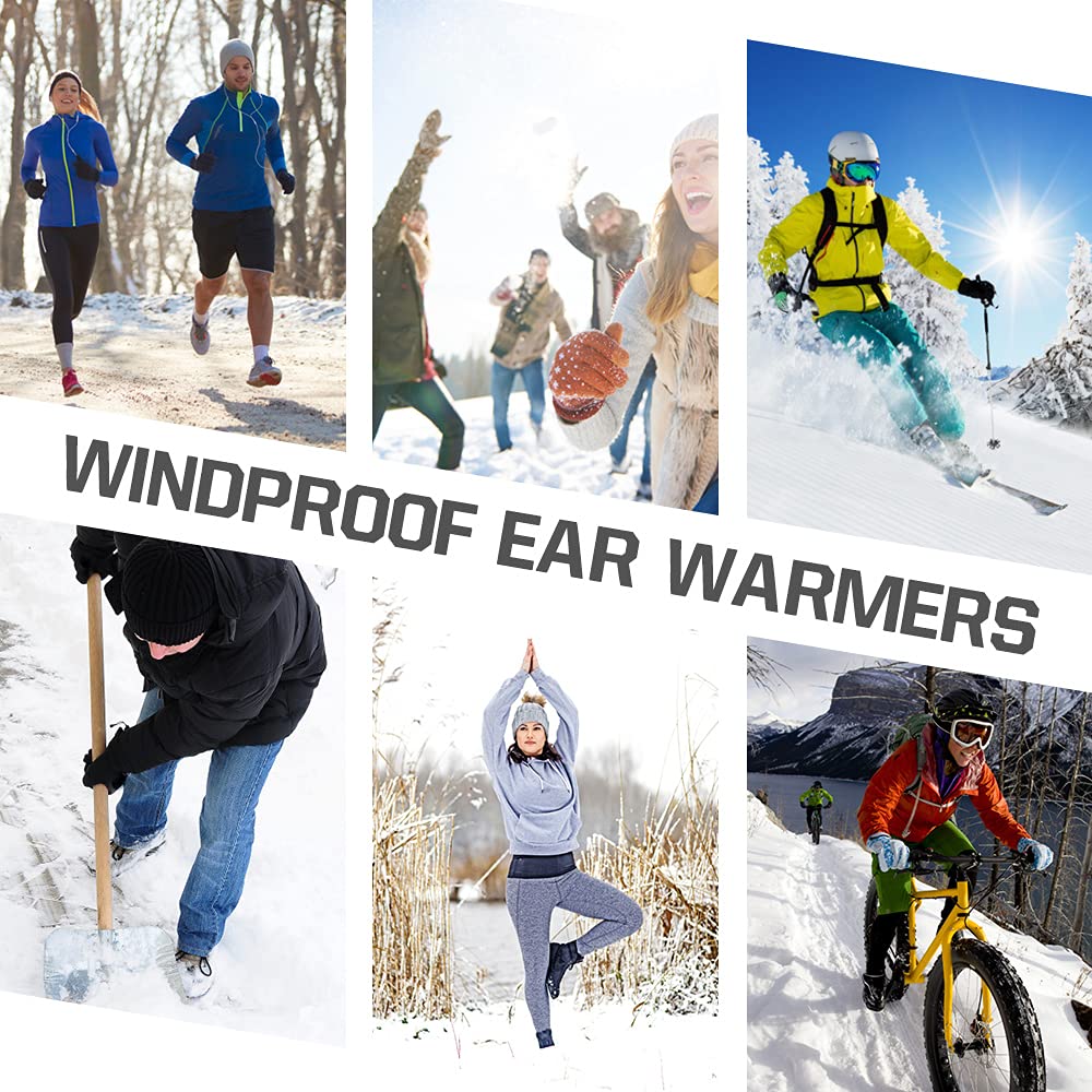Windproof & Warm Earmuffs Ears Protection Cove For Men, Sports Running Jumping Rope Skiing