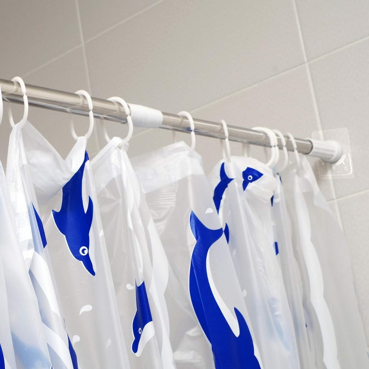 Adhesive Shower Curtain Rod Holder Tool