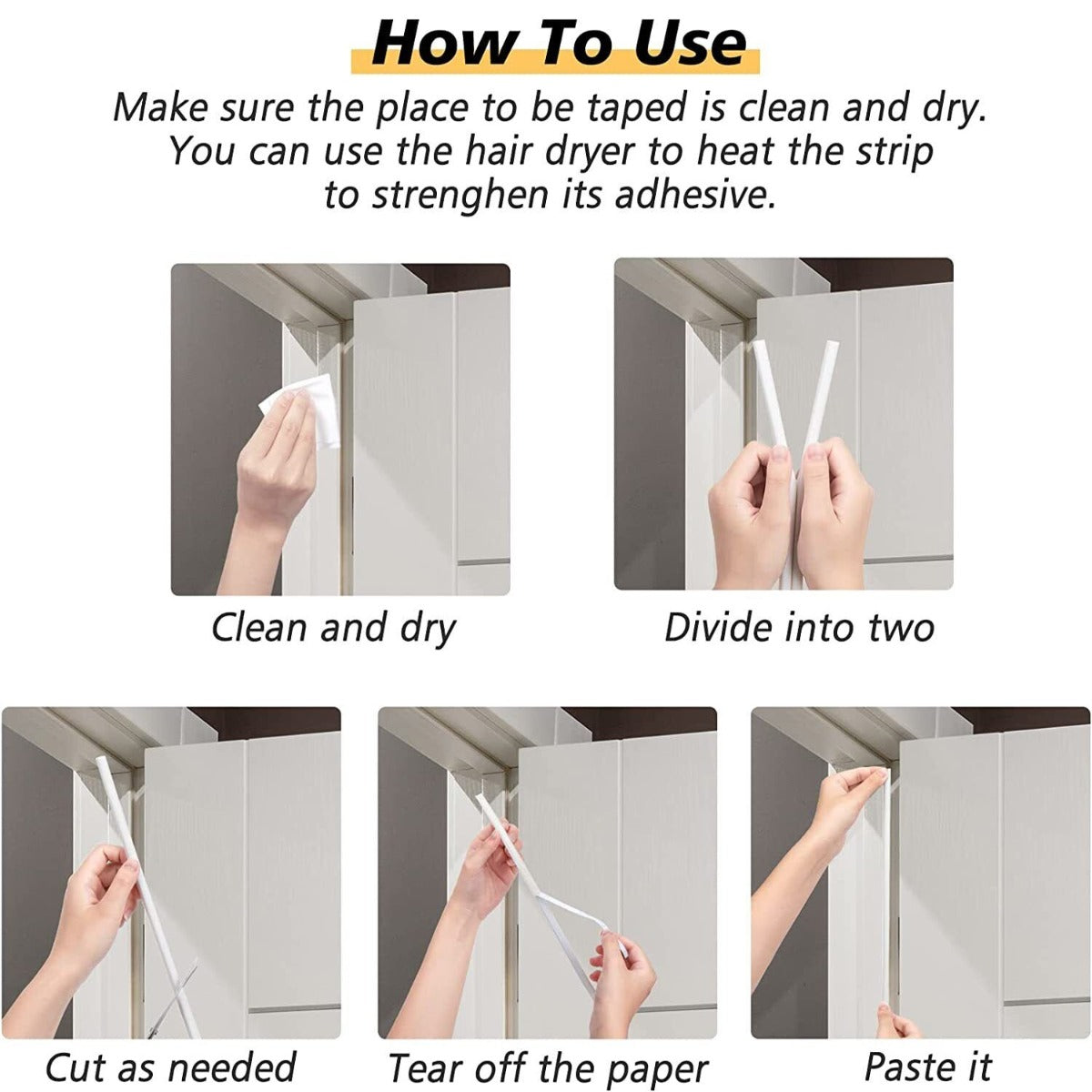 Door Window Self-Adhesive Sealing Strip