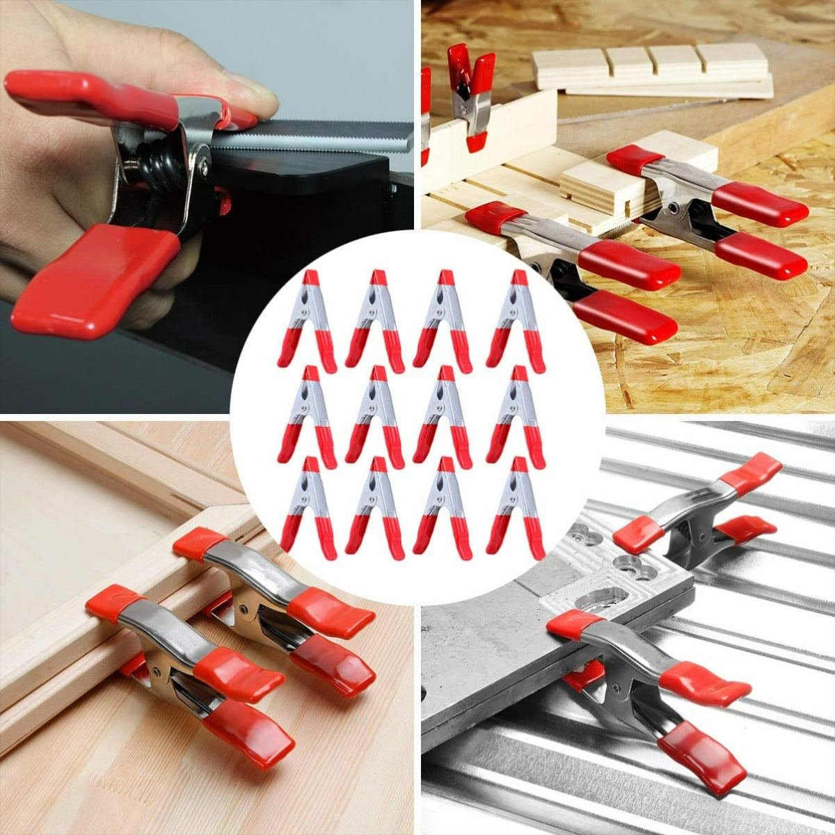 10 Pcs 2" inch Metal Spring Clamps