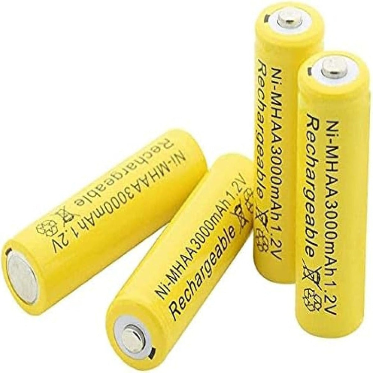 Ni-MH AA 3000mAh 1.2V Rechargeable Batteries (4 Pack)
