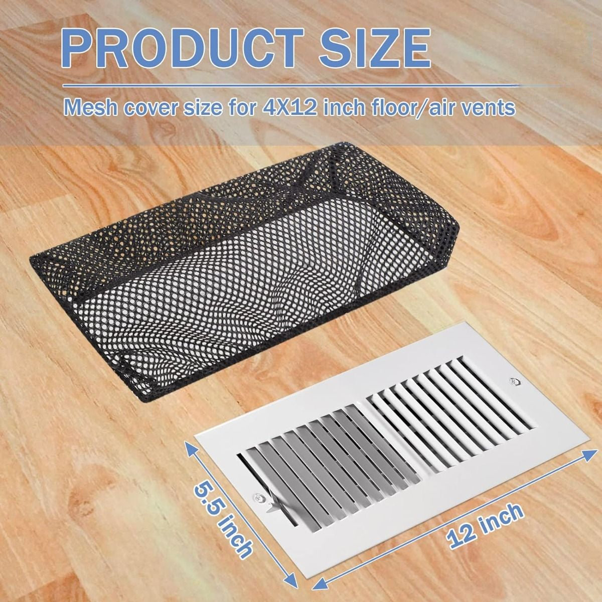 2 Pcs Floor Register Vent Cover Filter Net