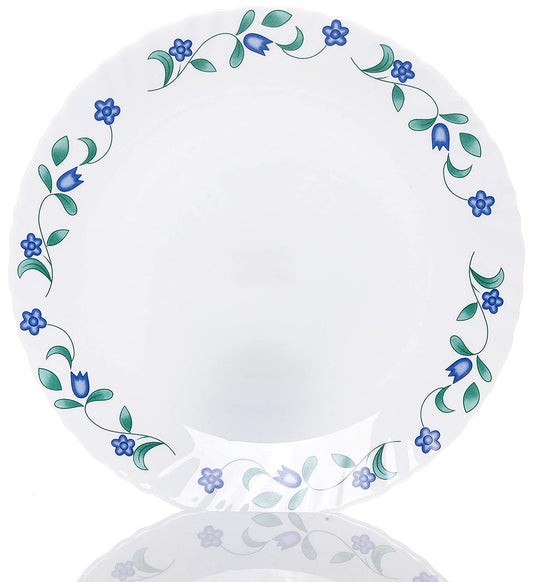 La Opal Glass, Classique Collection, Glass Dinner Set 21 pcs-JUNIPER BLUE