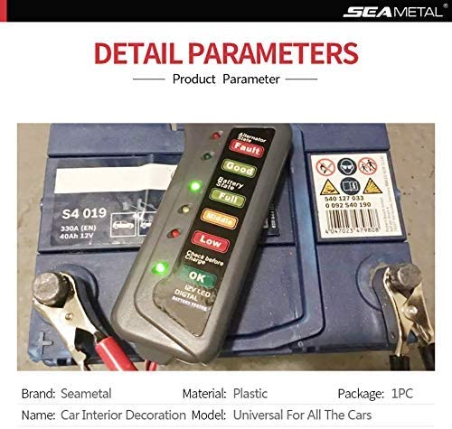 12V Digital Battery Alternator Tester