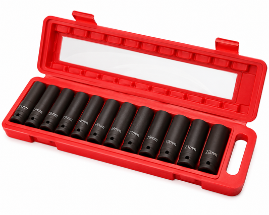 1/2 Inch Drive Deep 6-Point Impact Socket Set