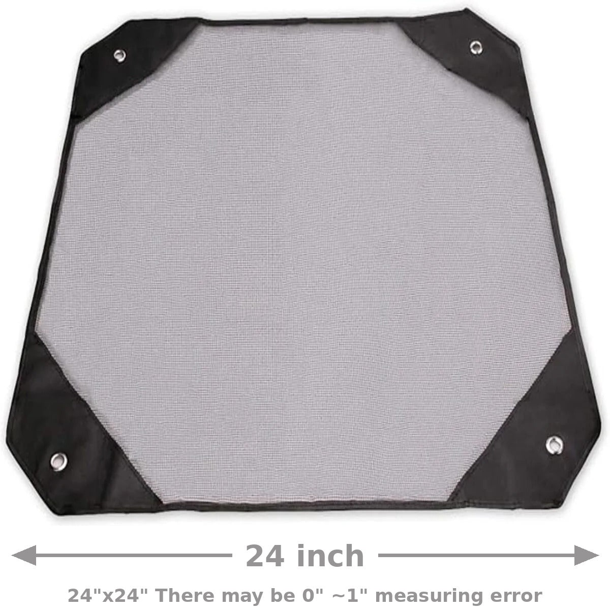 Durable Black Air Conditioner Cover 24"x24" Weather-Resistant Mesh Design