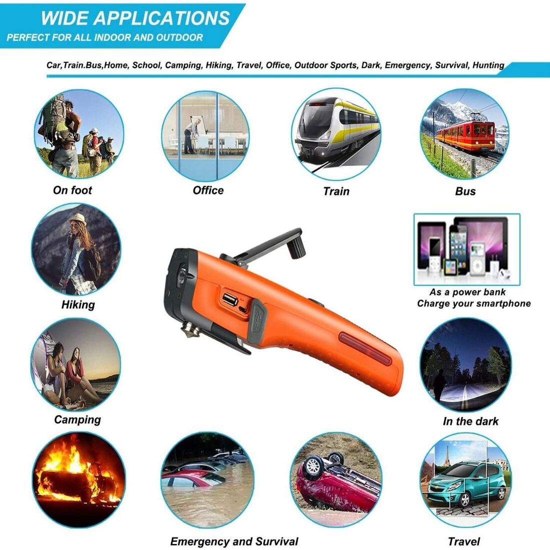 8 in 1 Car Emergency kit
