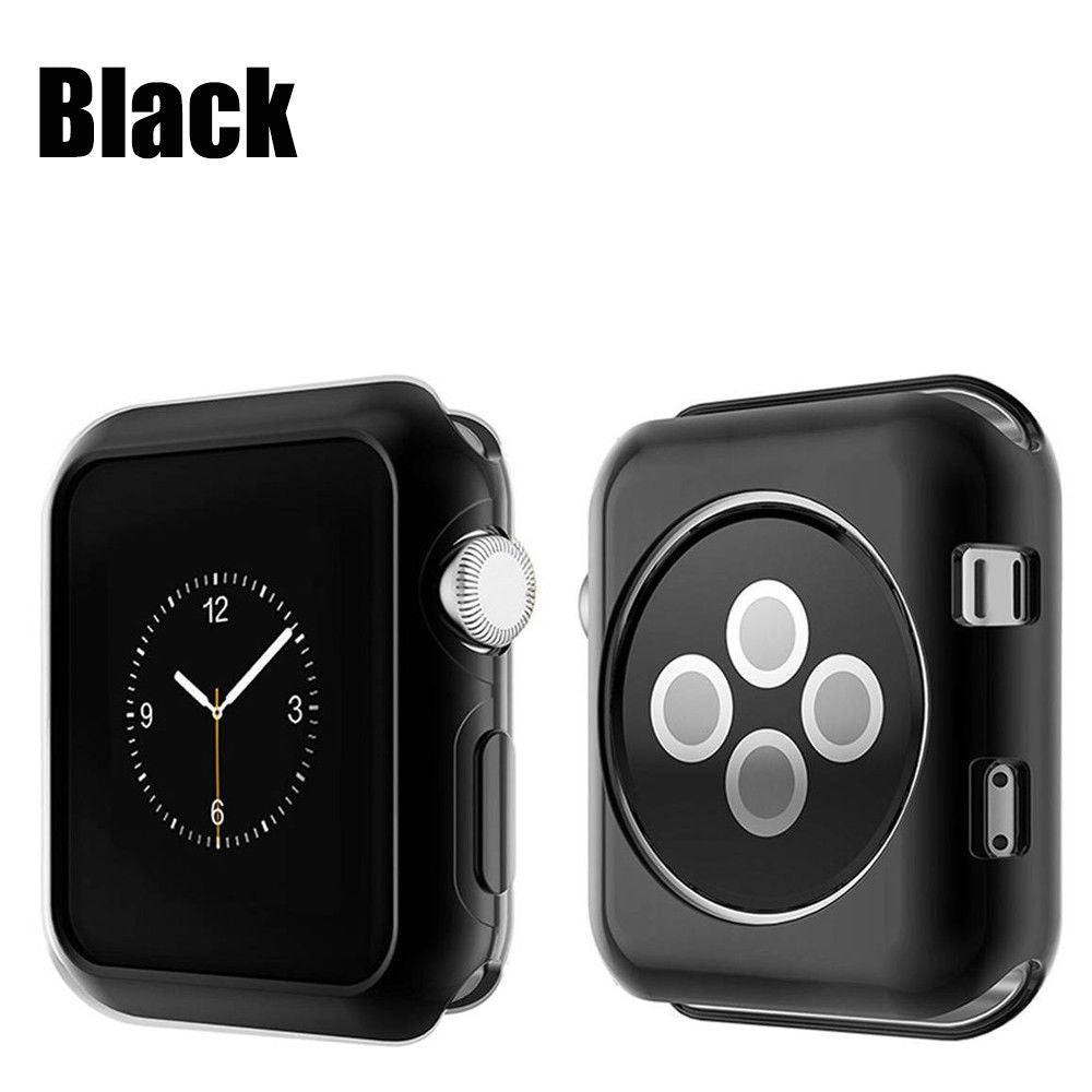 TPU Case For Smart Watch (Compatible) 38MM/42MM-Black-42mm