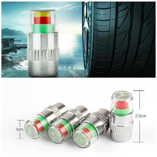 Tire Air Alert Pressure Cap Valve Gauge