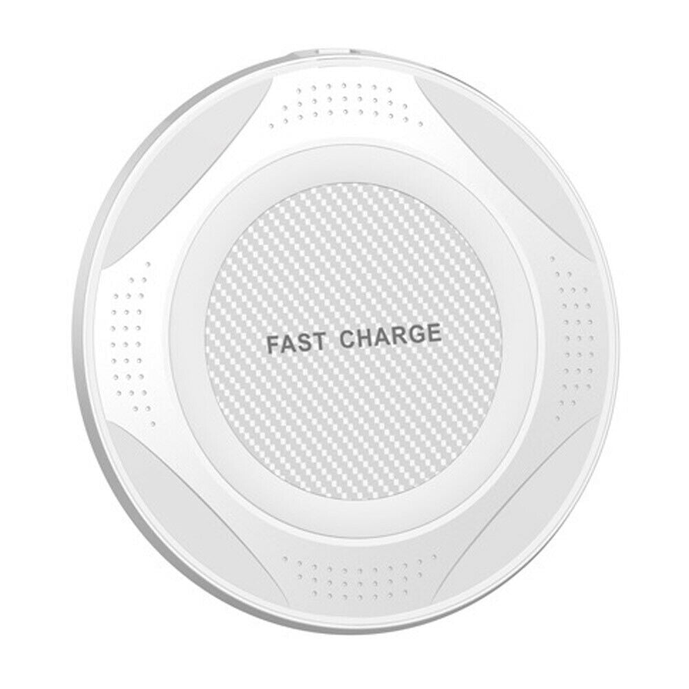 10W Fast Wireless Charger Black & White-White