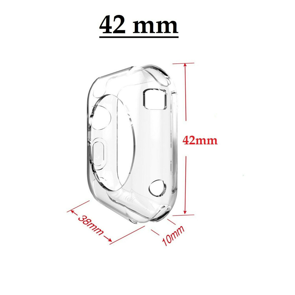 Watch Series 1 2 3 Case 38mm/42mm Smart Watch Cover-42mm