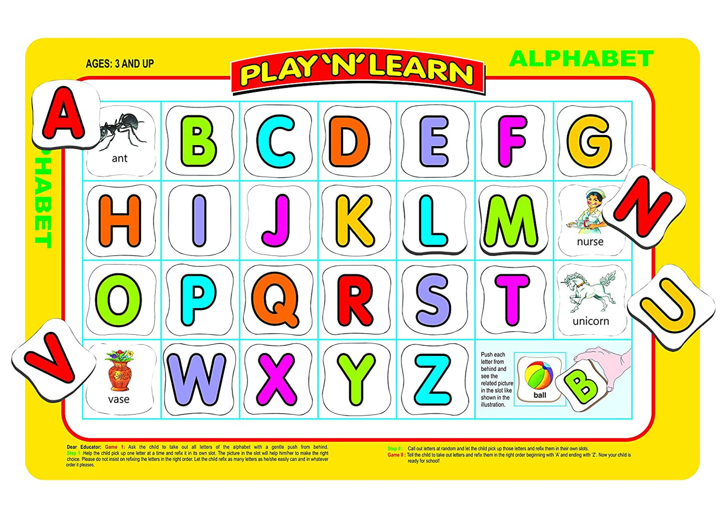 Play 'N' Learn - Small & Capital Letters