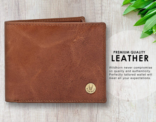 Leather Wallet and Belt Combo for Men