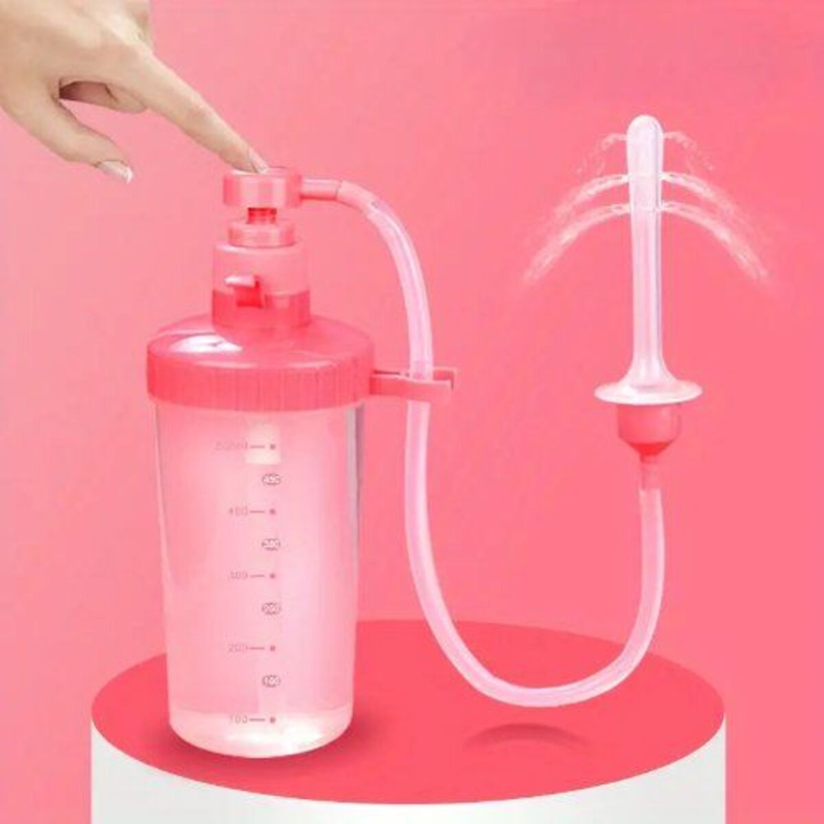 Manual Pressure Anal Vagina Douche Cleaner Irrigator Cleansing System