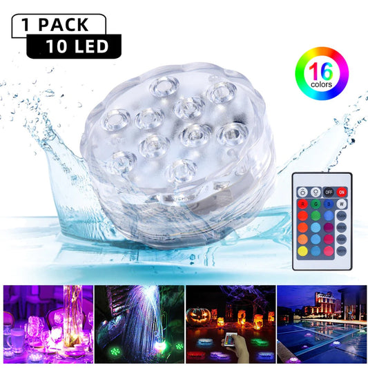 Led Lights Waterproof Multi-color Battery Remote Control
