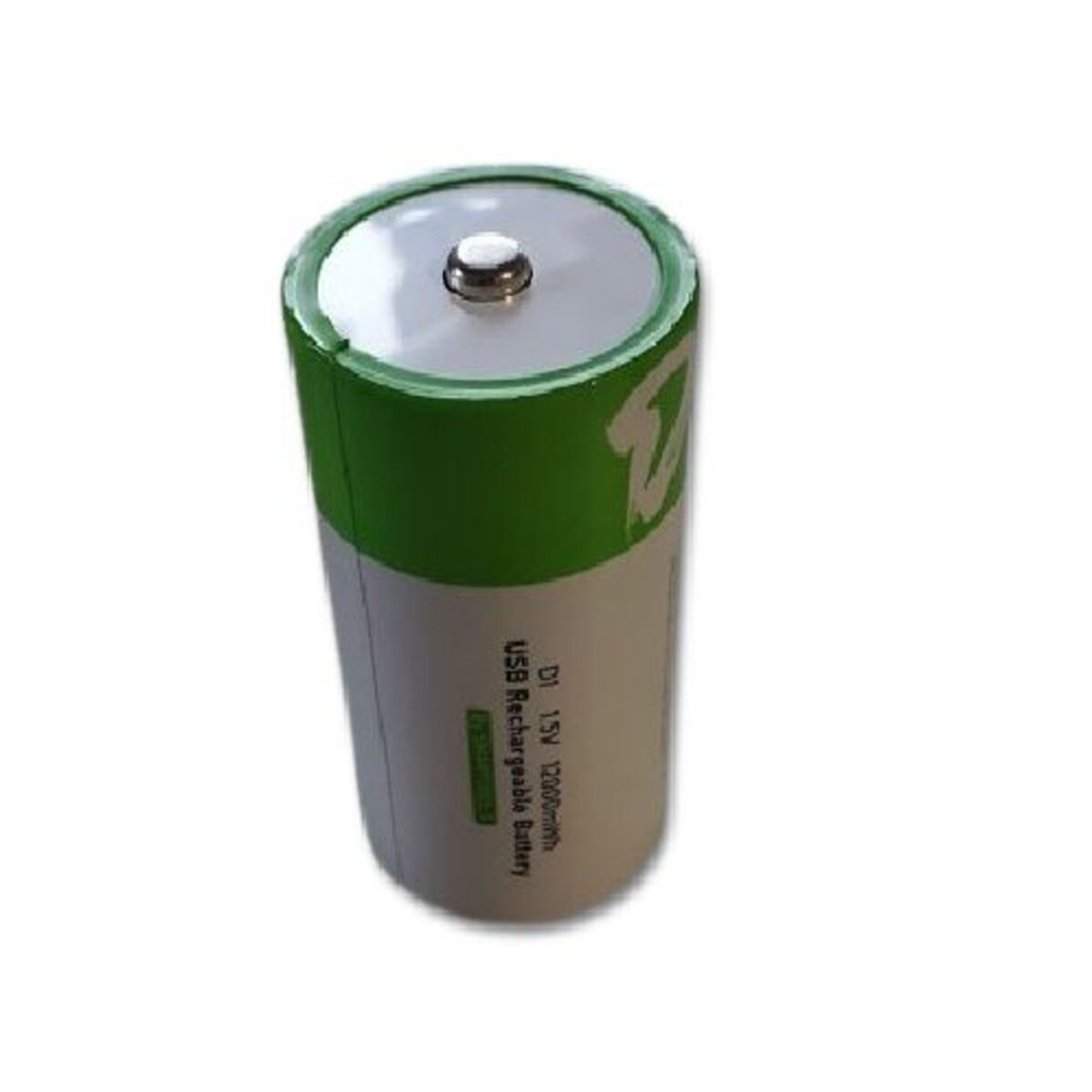 USB D Lithium ion Rechargeable Battery, High Capacity 1.5V 12000mWh Rechargeable D Battery, 4 H Fast Charge