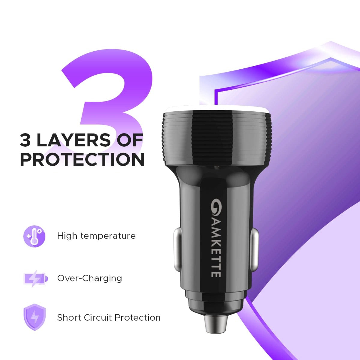 2 QC 3.0 USB Car Charger