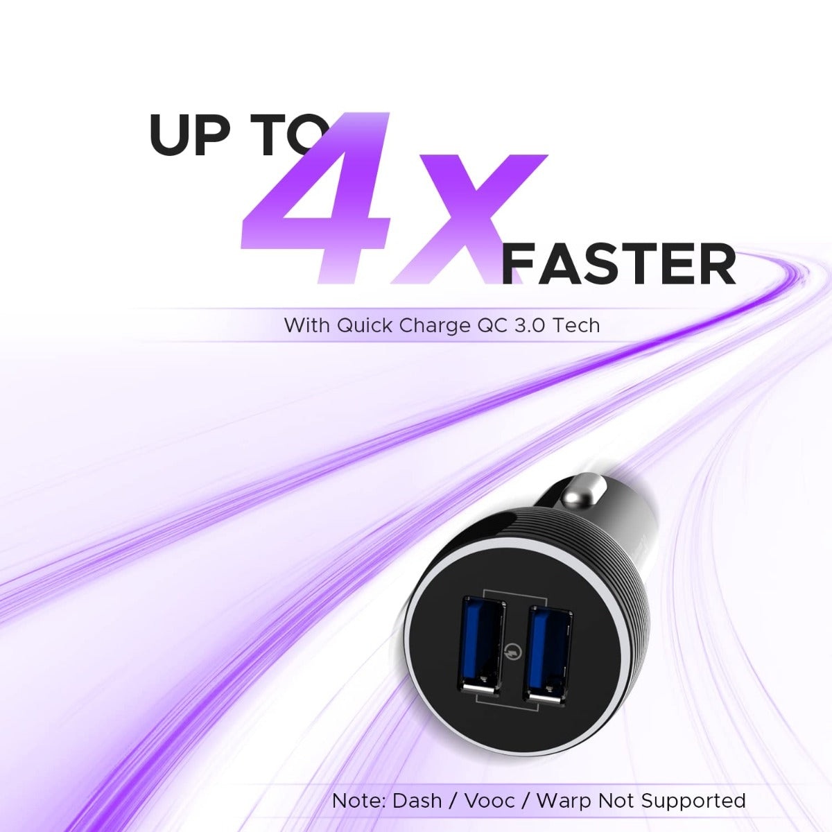 2 QC 3.0 USB Car Charger