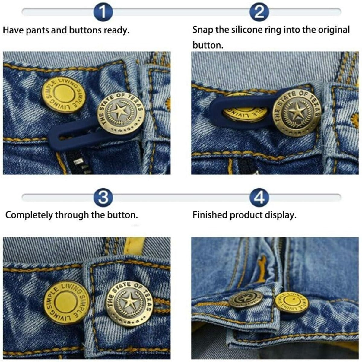 Jeans Waist Extender Button
