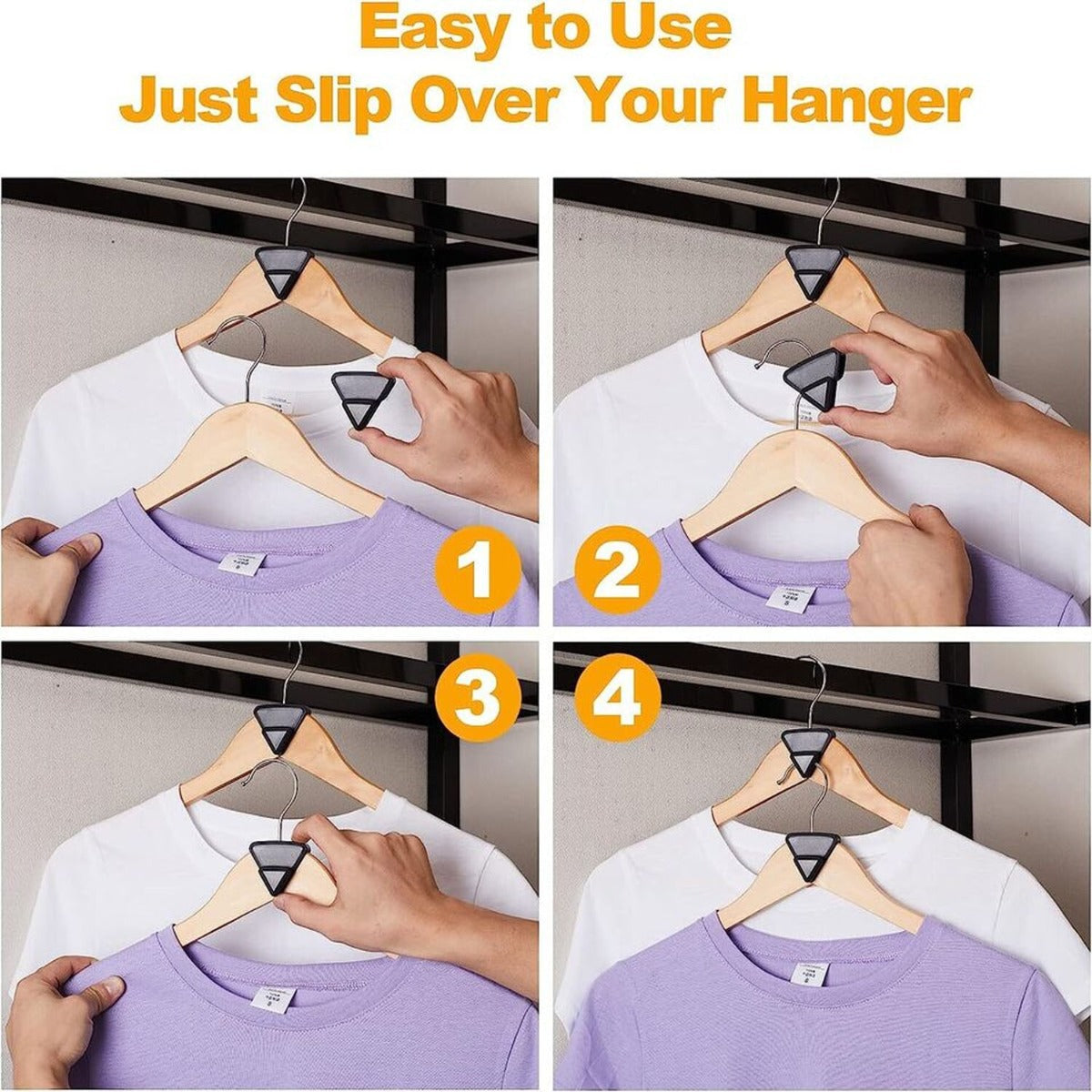 18PCS Clothes Hanger Connector Hooks