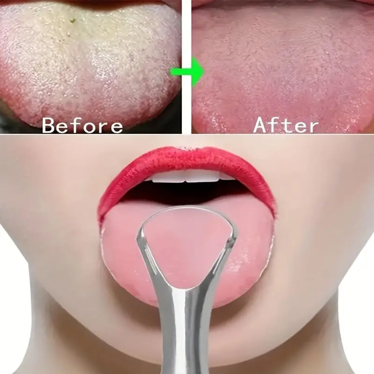 Stainless Steel Tongue Scraper Cleaner