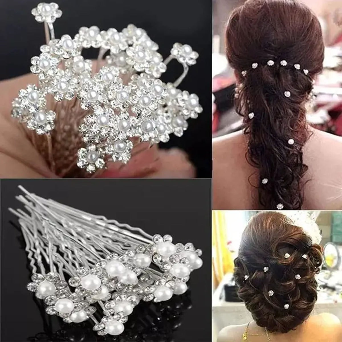 20pcs Elegant Bridal Hair Pins with Pearls