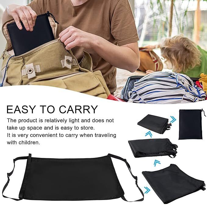 Airplane Footrest Seat Extende With Anti-Slip Design Travel Hammock For Chidrens