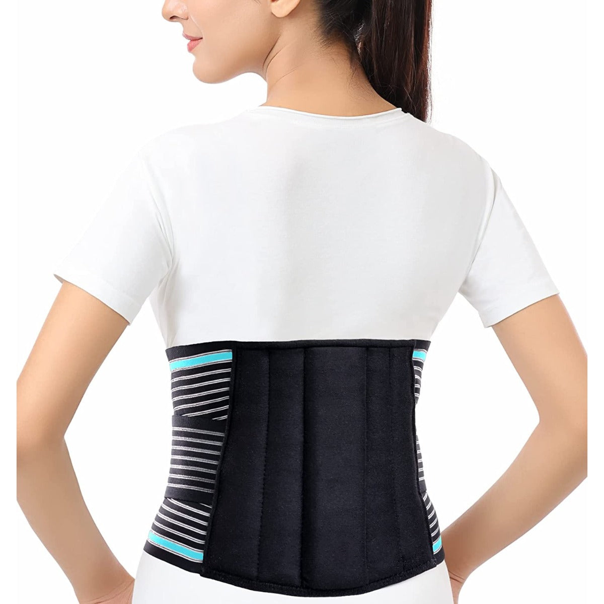 Back Support Belt With Adjustable Straps-L