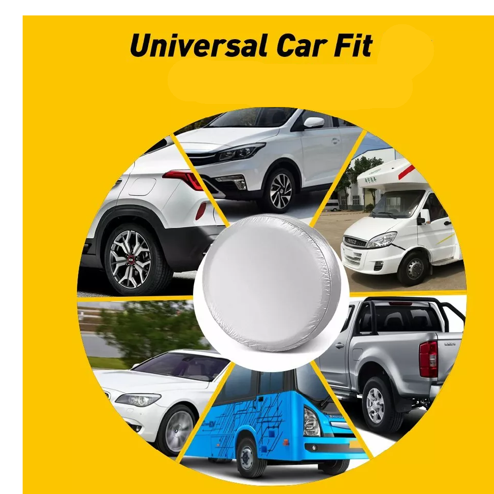 Tire Covers For Wheel (4 Pack Silver), Waterproof UV Sun Protectors For Motorhome Boat Trailer Camper Van SUV