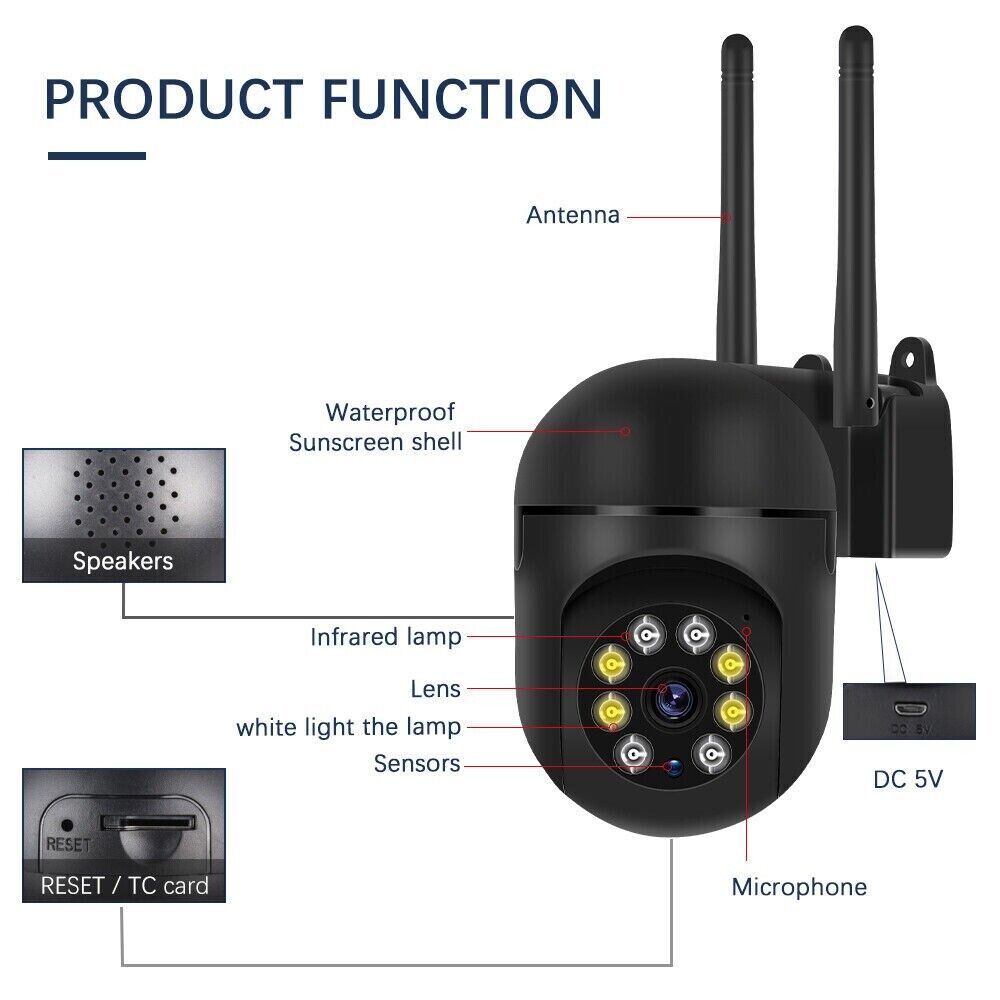 3MP HD Smart 5G Wifi Camera IP66