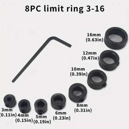 Drill Stop Bit Collar 9PCS