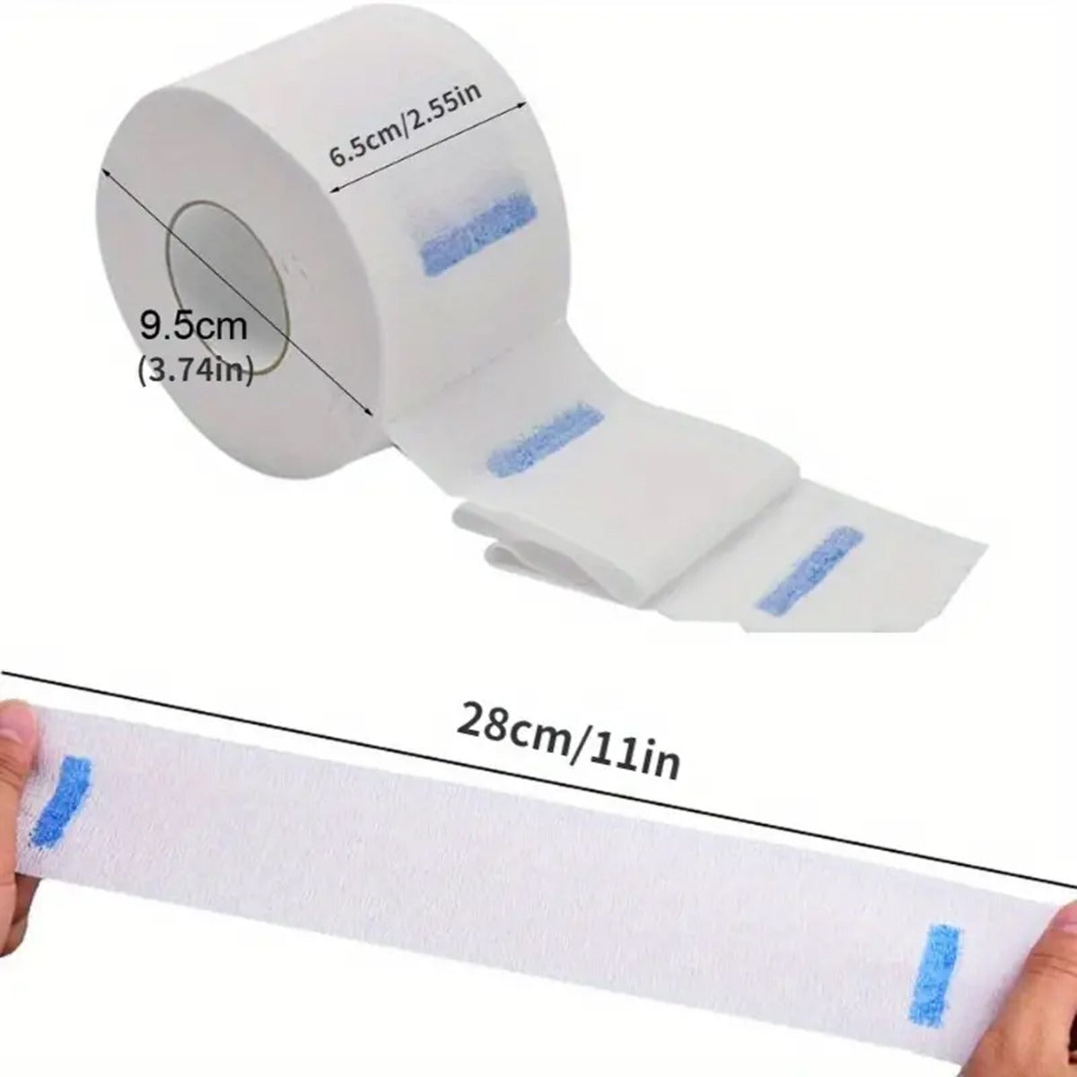 Disposable Barber Neck Strips For Hair Cutting, Salon WHITE 20set/ctn