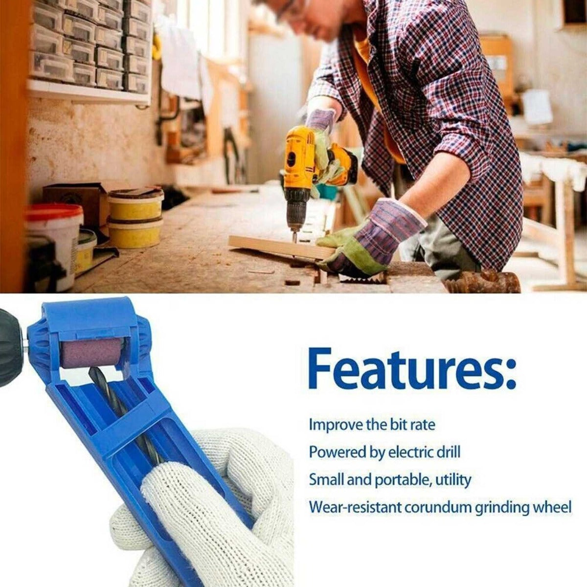 Drill Bit Sharpener Tool