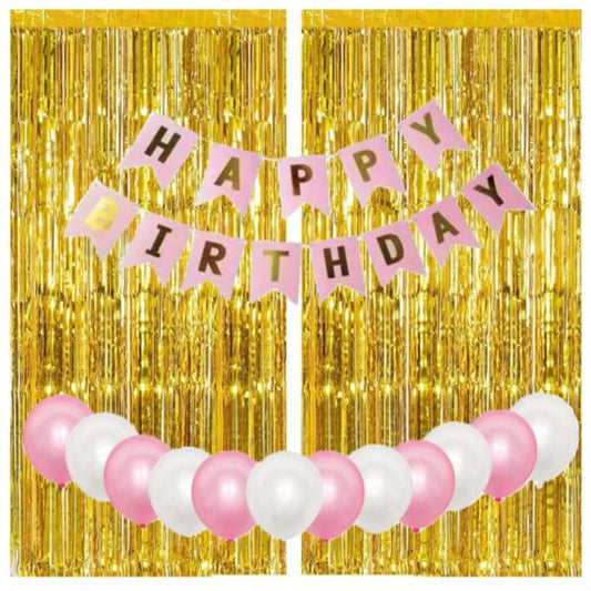 Wall Decoration Birthday Kit - Pink