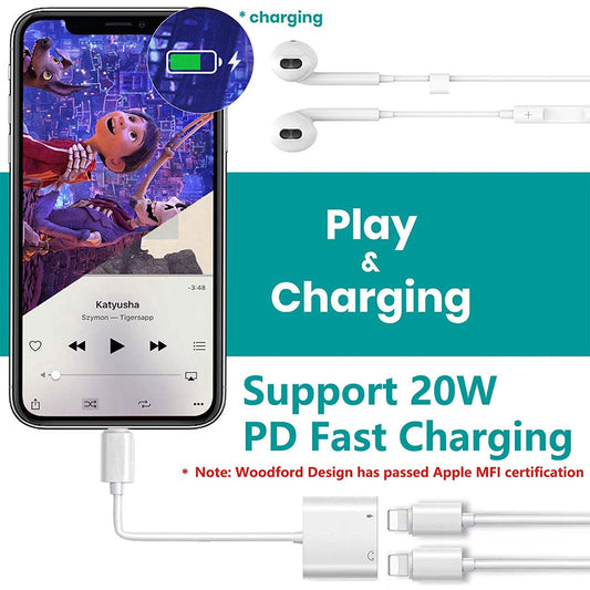 2 Pack Double Lightning Adapter