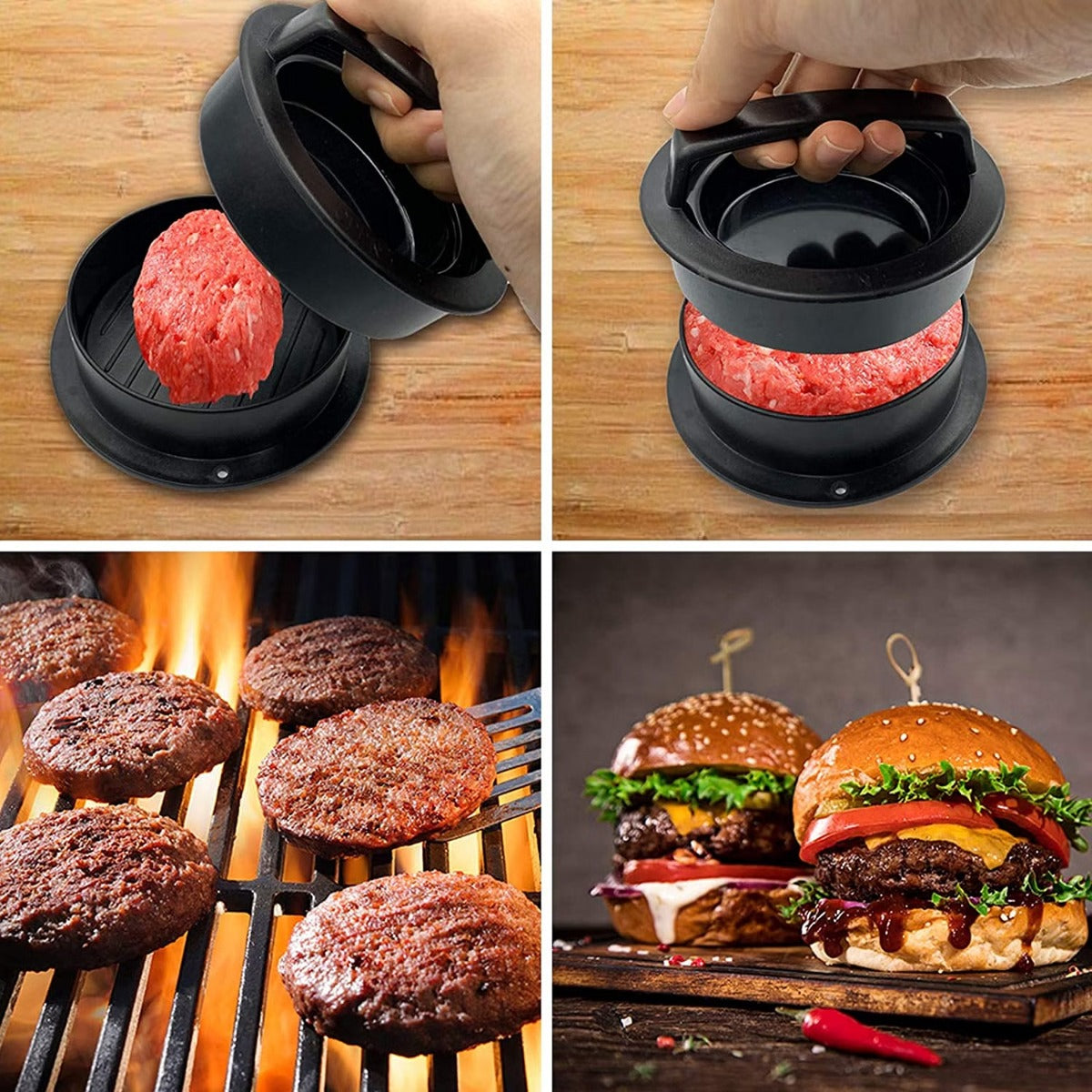 3 IN 1 Stuffed Burger Molds Maker