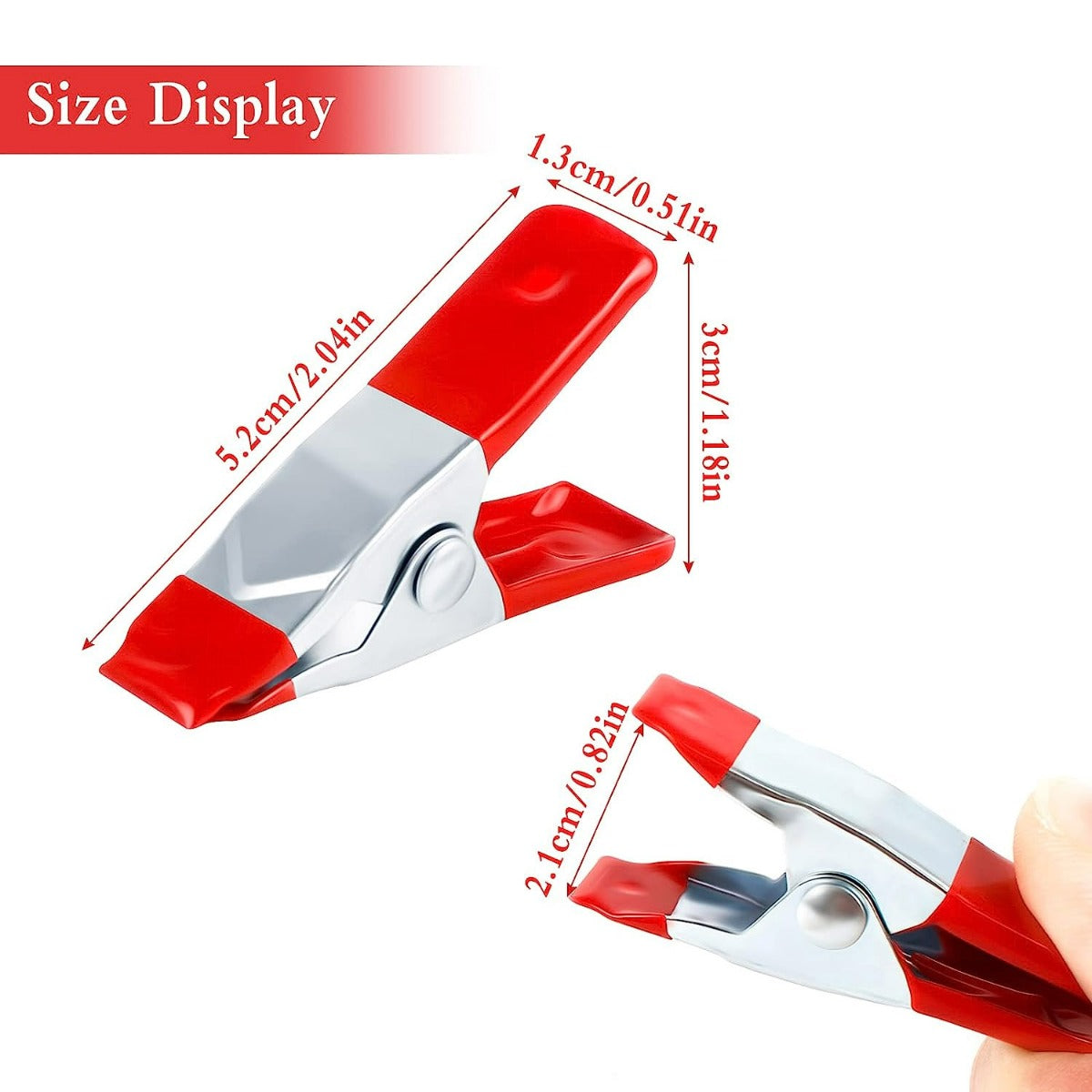 10 Pcs 2" inch Metal Spring Clamps
